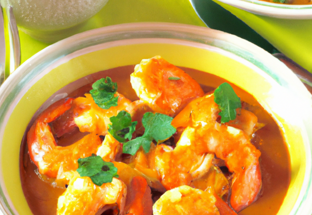 Curry de crevettes au Companion