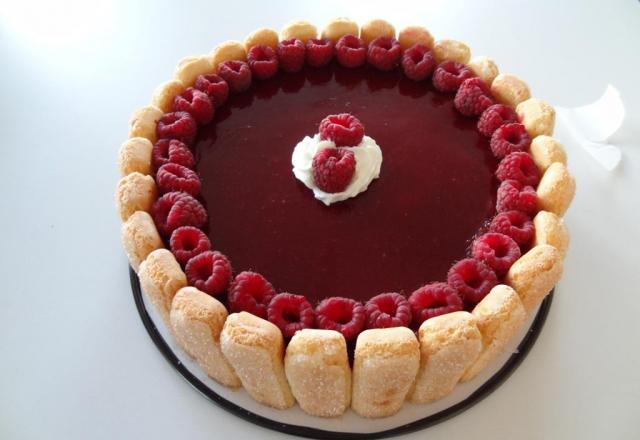 Baravois framboise façon charlotte