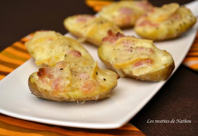 Pommes de terre façon "tartiflette" pour l'apéro