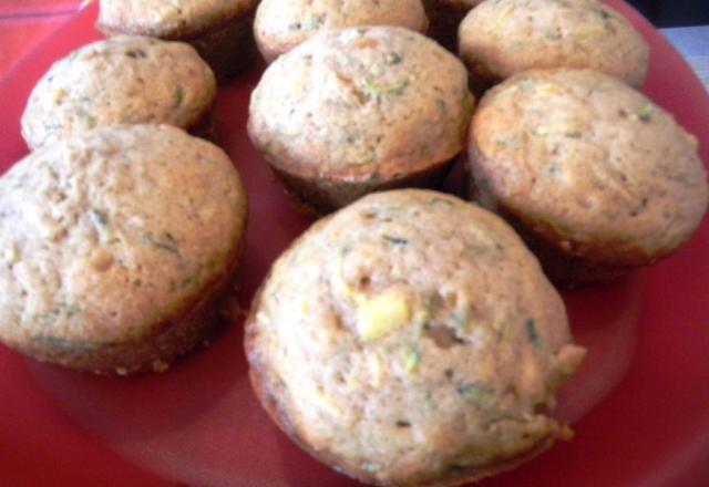 Muffins moelleux aux courgettes, carottes et ananas