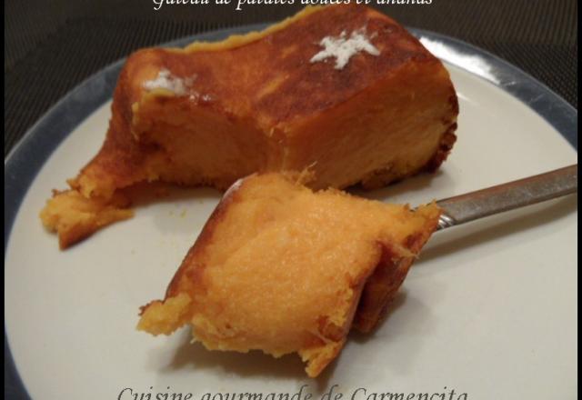 Gâteau de patates douces et ananas