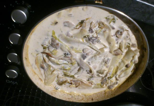 Poêlée aux endives et champignons