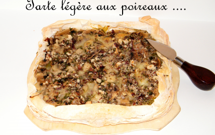 Tarte légère aux poireaux ...