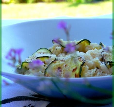 Risotto courgettes parmesan