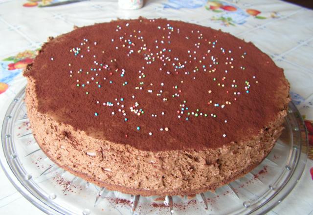 Gâteau mousse au chocolat facile