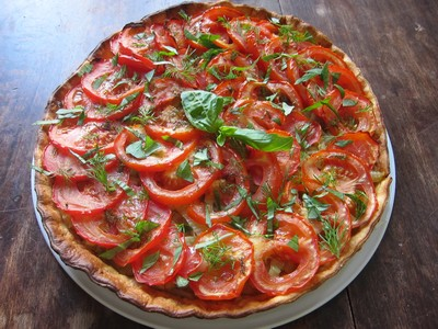 Tarte fenouil et tomates