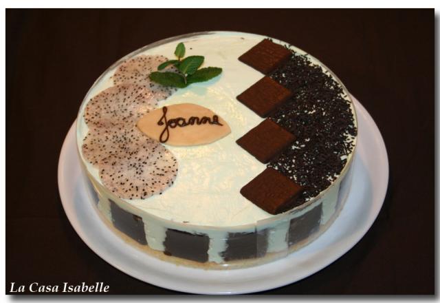 Entremet chocolat / menthe