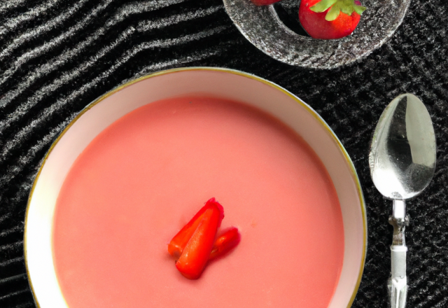 Soupe de fraises maison