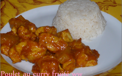 Poulet au curry fruité sucré-salé