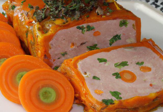 Terrine de carottes au jambon