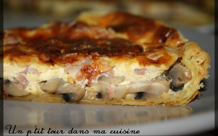 P'tite quiche champignons et bacon