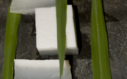 Dessert thai au pandanus et lait de coco