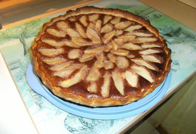 Tarte aux poires et au Nutella