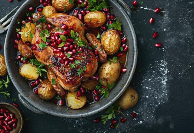 Pour vous régaler à coup sûr à Noël, Laurent Mariotte vous livre sa recette de Pintade à la grenade