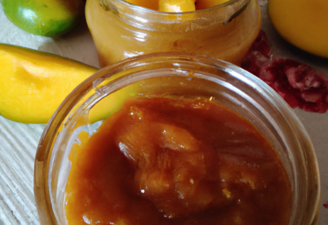 Chutney de mangues piment et gingembre