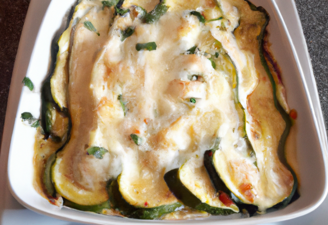 Gratin de courgettes économique