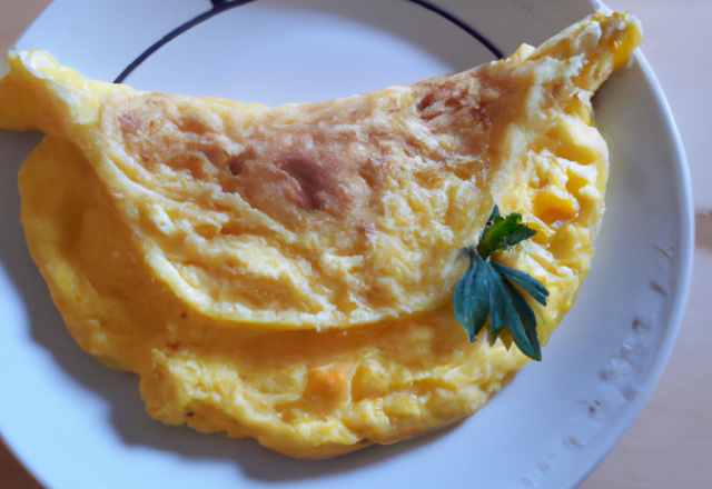 Omelette  toute simple au Gruyère