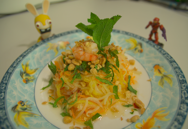 Salade de mangue verte aux crevettes