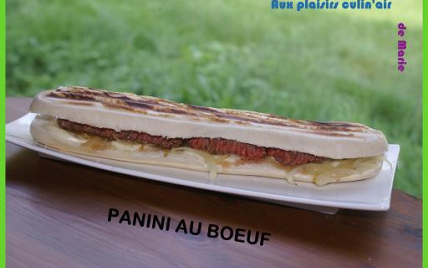 Panini au bœuf et aux oignons