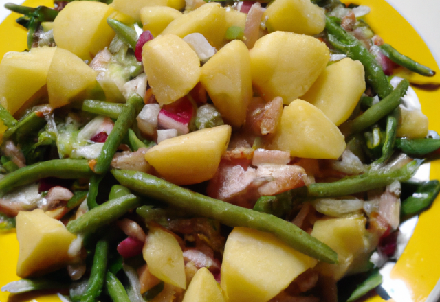 Salade de haricots verts et pommes de terre