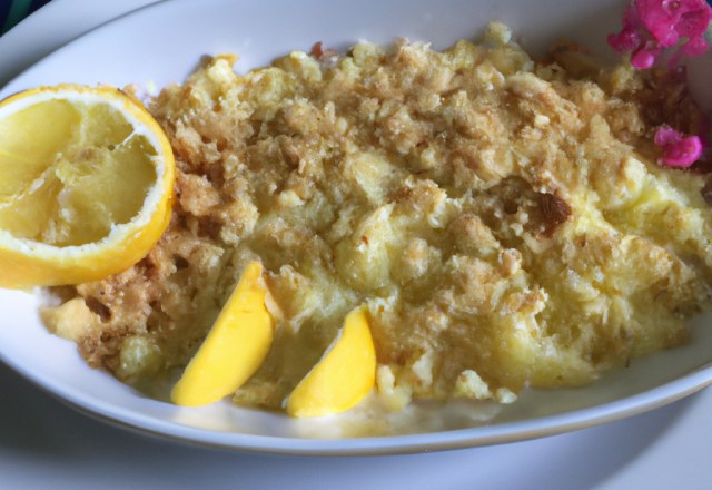 Crumble au citron rapide