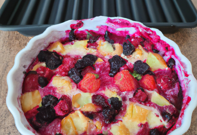 Gratin de fruits rouges au thermomix