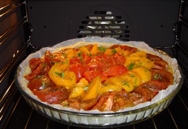 Tarte à la tomate moutardée maison