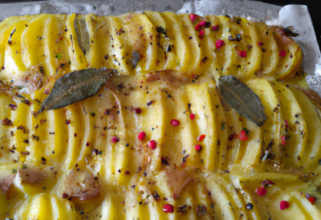 Gratin patate douce / poivron au cumin