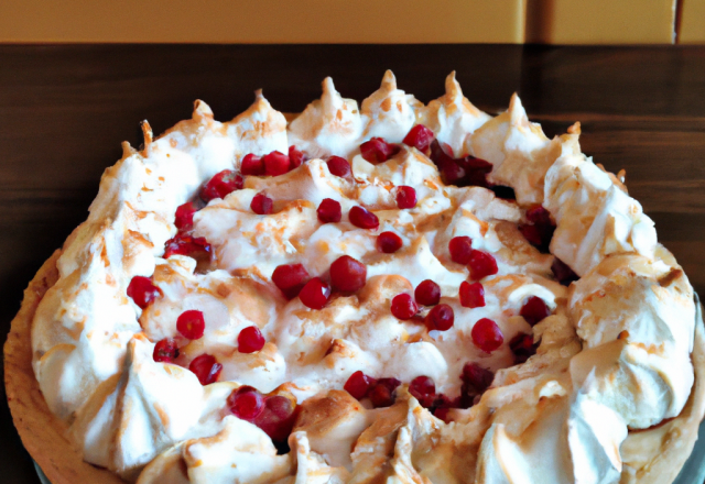 Tarte meringuée aux groseilles