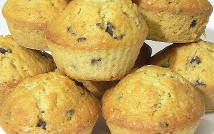 Muffins aux pépites de chocolat express