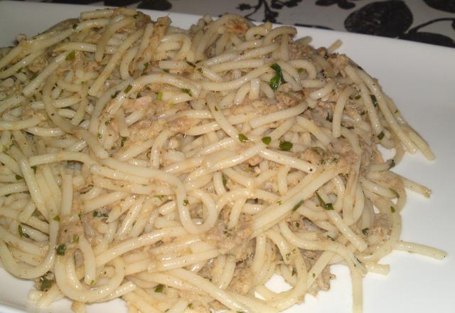 Spaghettis au thon