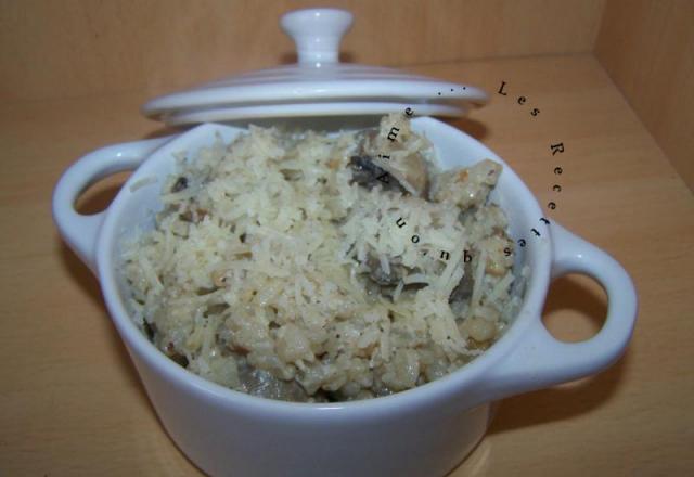 Risotto champignons rapide