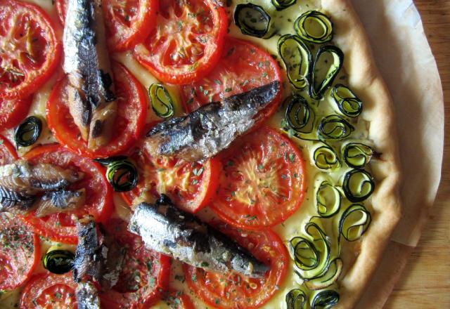 Tarte estivale aux sardines