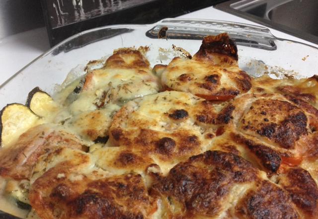 Gratin de courgettes à l'italienne