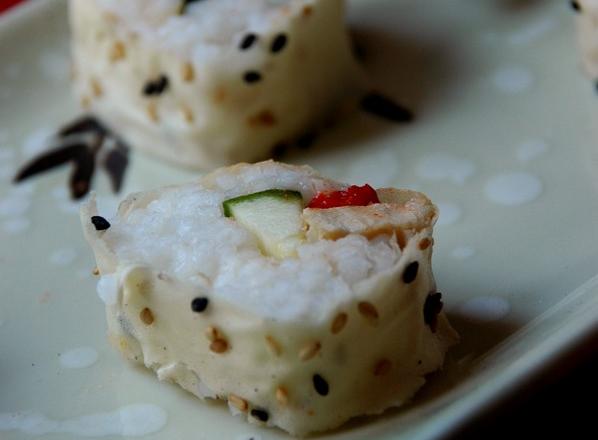 Makis au poulet rôti et légumes du soleil