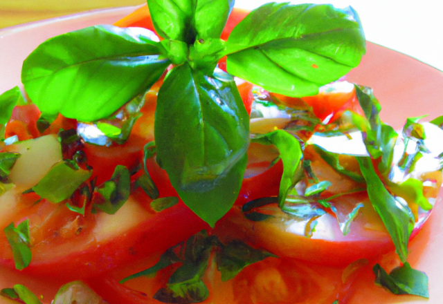 Salade tomate basilic