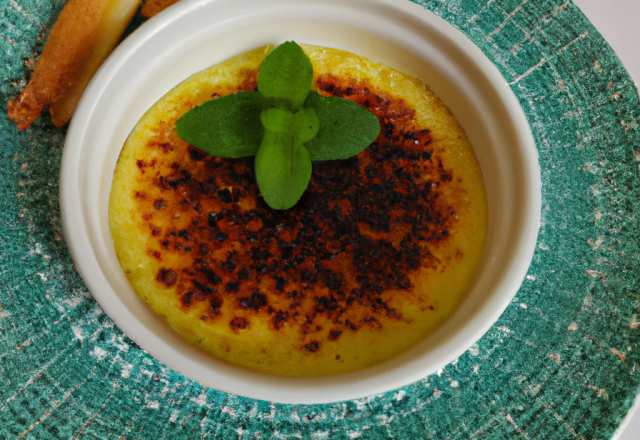 Crème brûlée au jasmin