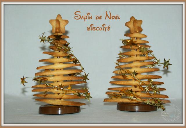 Sapin de Noël biscuité