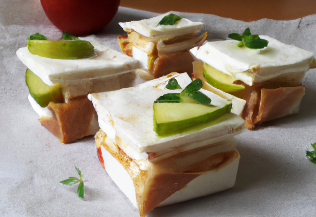 Bricks de chèvre aux pommes