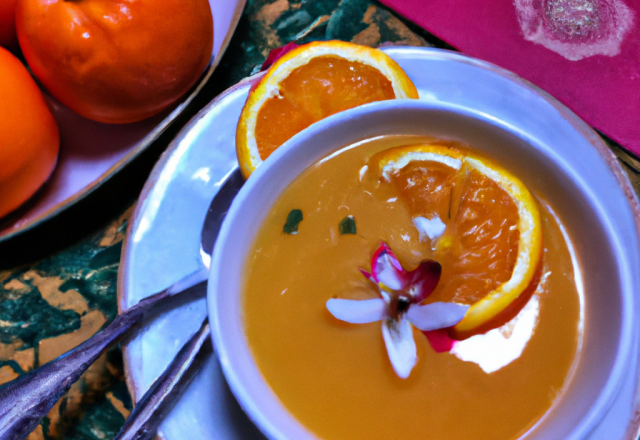 Soupe d'orange et badiane