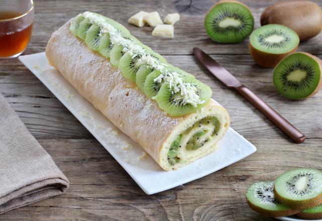 Gâteau roulé au Kiwi de l'Adour IGP