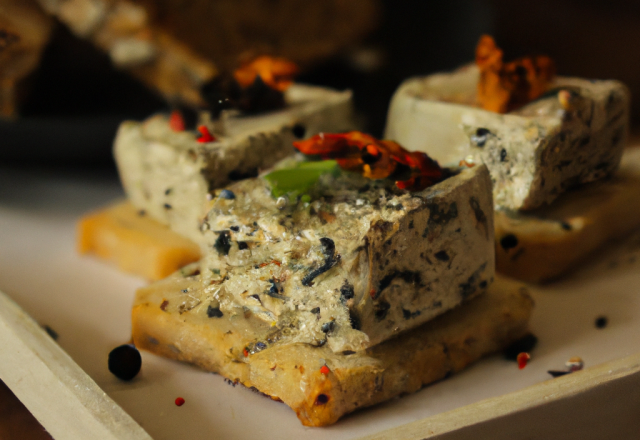 Bricks au chèvre frais et à la tapenade