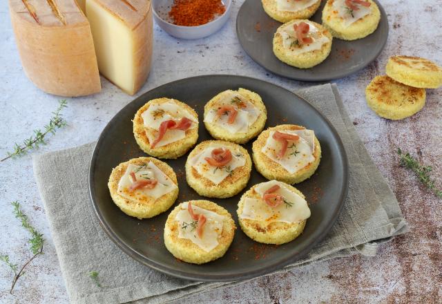 Mini-pizza de semoule au fromage          Pur Brebis Pyrénées