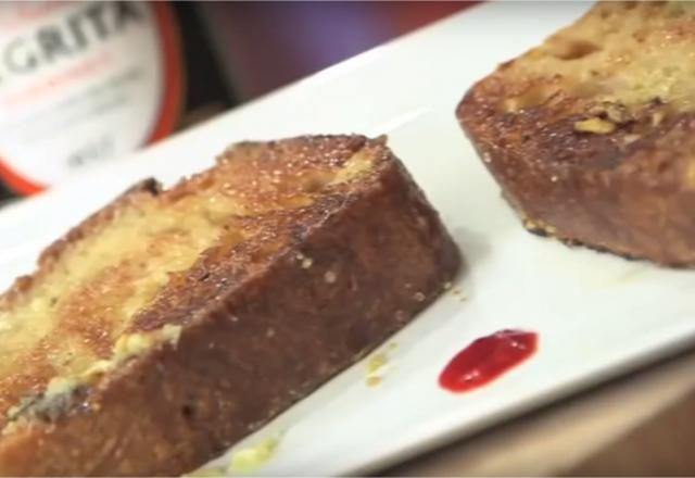 Pain perdu aromatisé au rhum brun