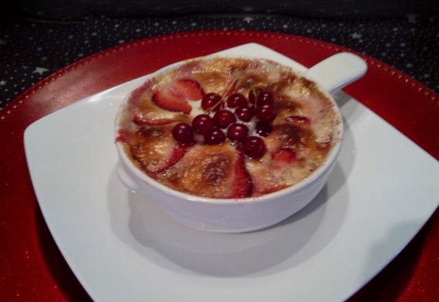 Gratin de fraises reglissé