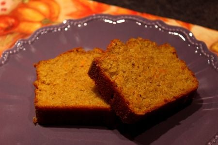 Cake moelleux au potimarron et à la crème de marron