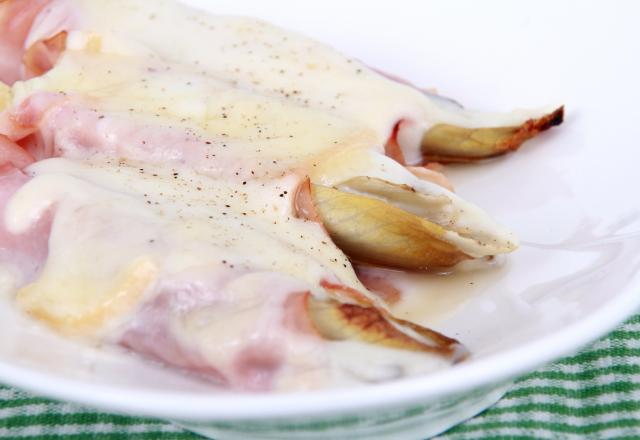 Endives braisées au jambon