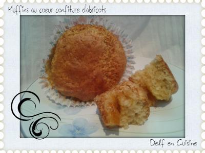 Muffins gourmand au cœur d'abricot