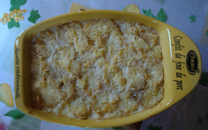 Gratin de pommes de terre au chèvre