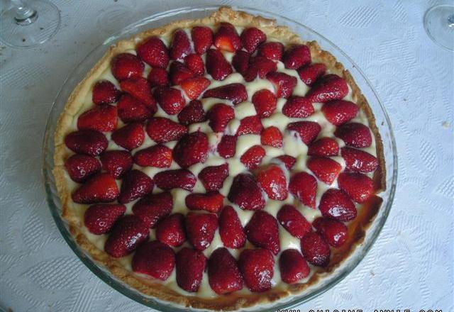 Tarte aux fraises et à la faisselle